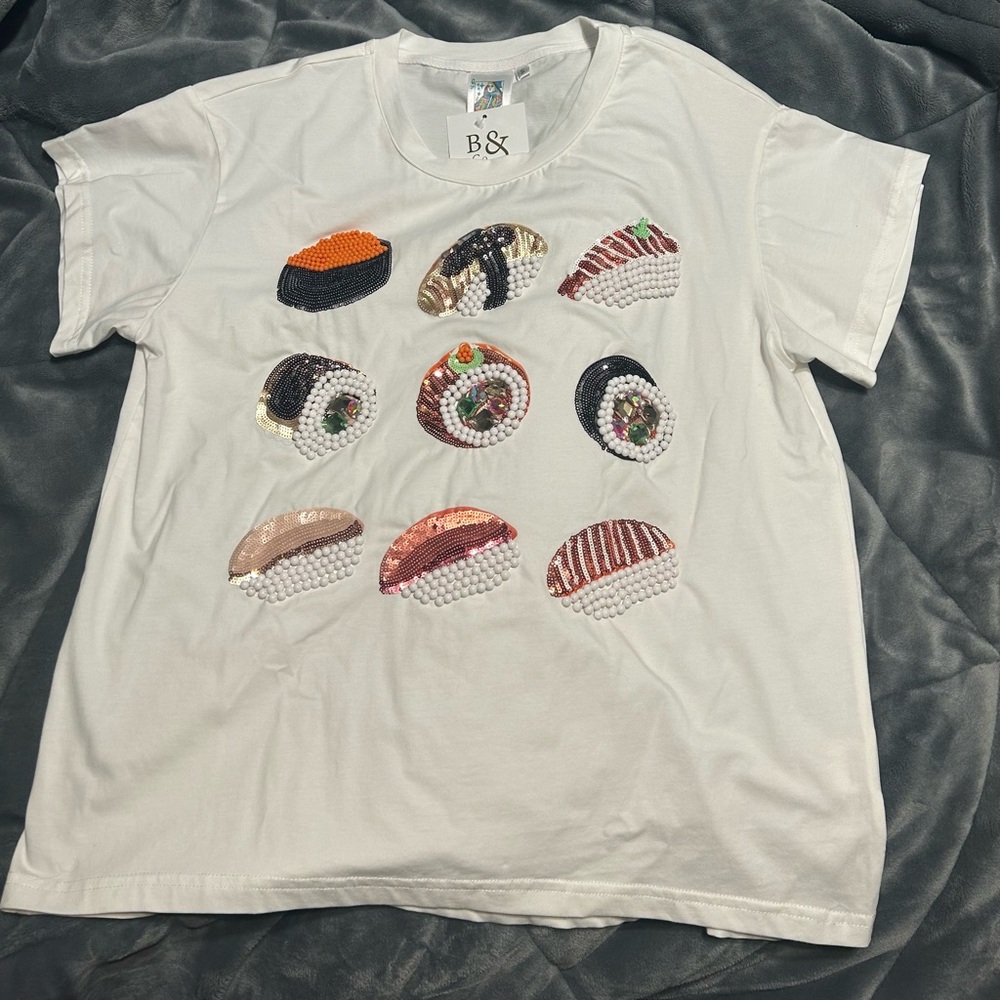 Queen of sparkles sushi tee